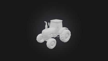 Cartoon Tractor 3D model