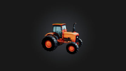 Cartoon Tractor 3D model