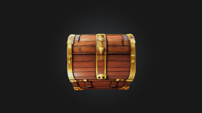 Cartoon Treasure Chest model 3D model