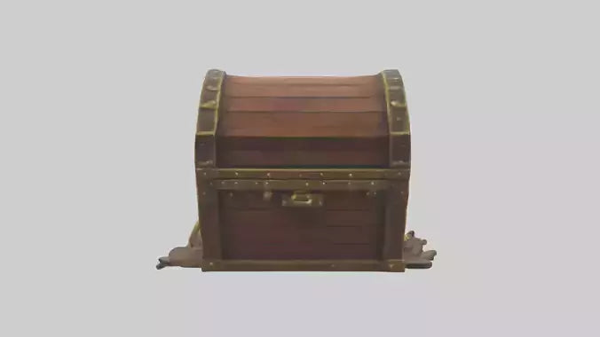 Cartoon Treasure Chest model 3D model
