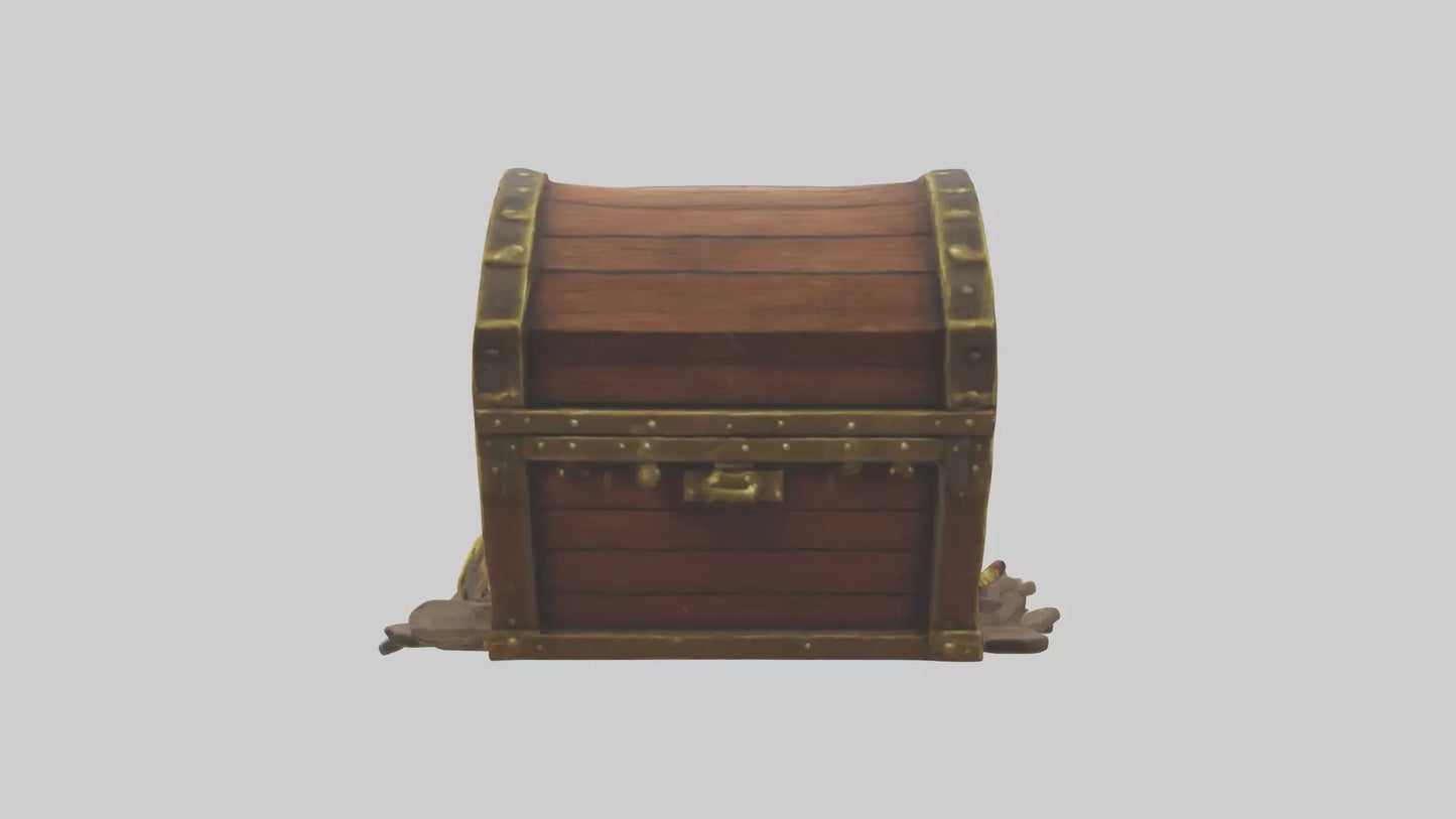 Cartoon Treasure Chest model 3D model