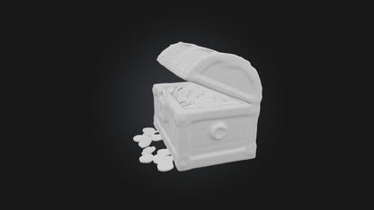 Cartoon Treasure Chest model 3D model