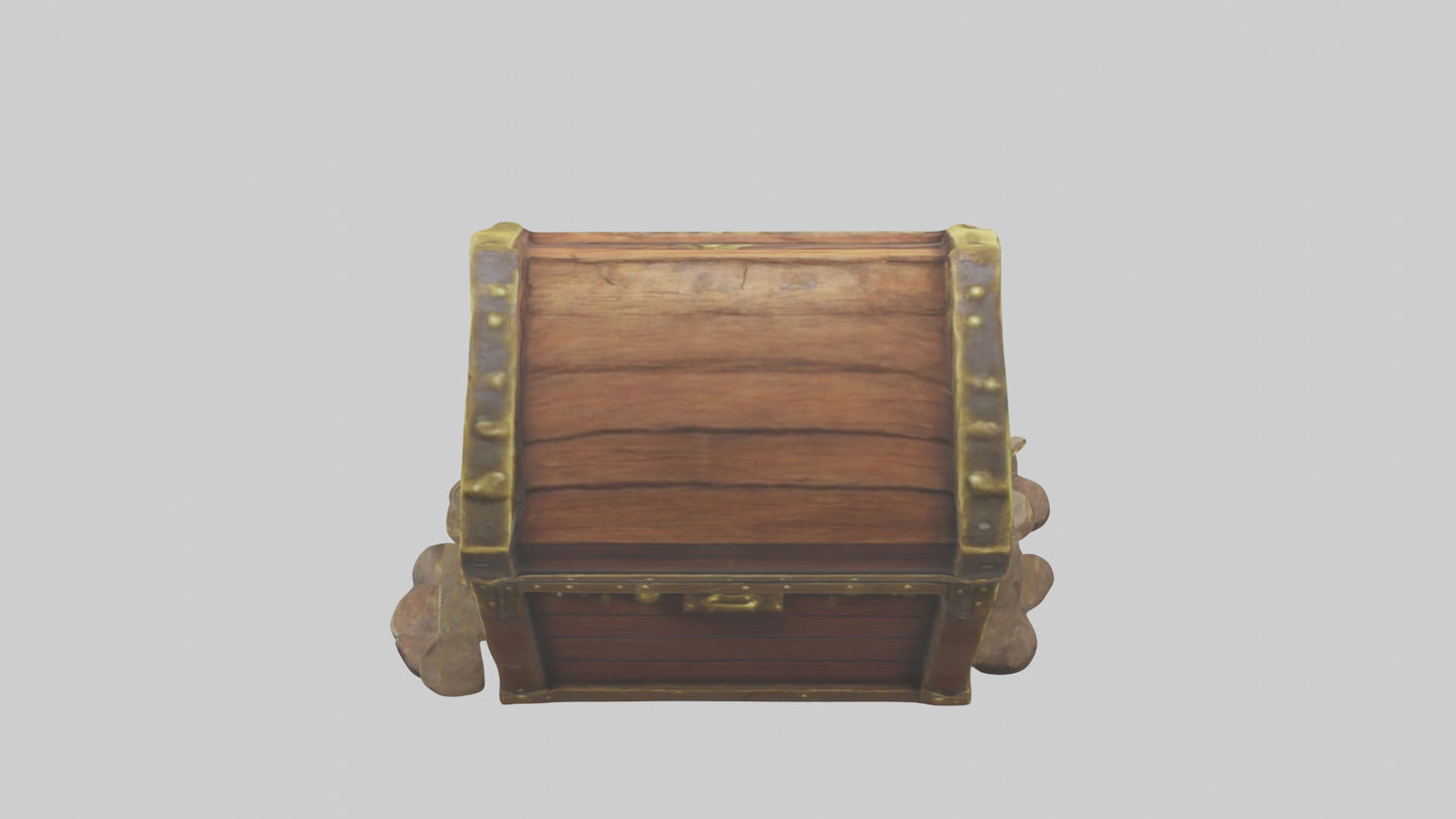 Cartoon Treasure Chest model 3D model