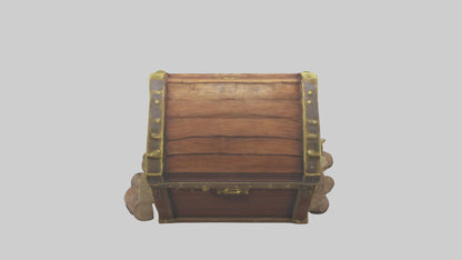 Cartoon Treasure Chest model 3D model