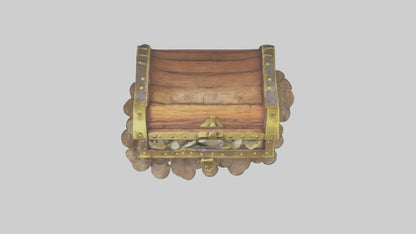 Cartoon Treasure Chest model 3D model