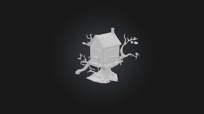 3D model Cartoon Treehouse VR / AR / low-poly
