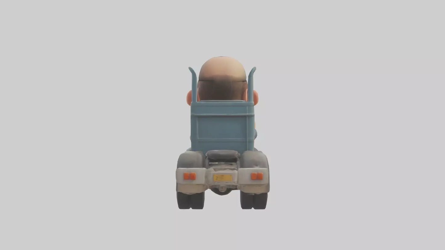 Cartoon Truck Driver model 3D model