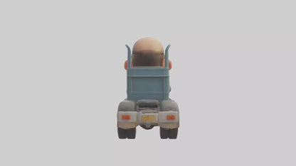 Cartoon Truck Driver model 3D model