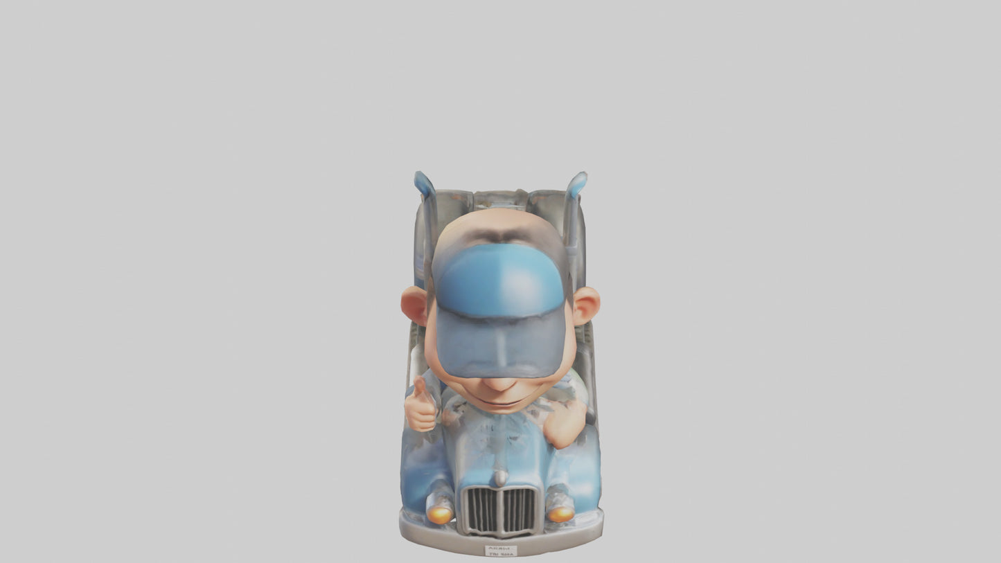 Cartoon Truck Driver model 3D model
