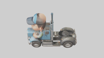 Cartoon Truck Driver model 3D model