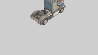 Cartoon Truck Driver model 3D model