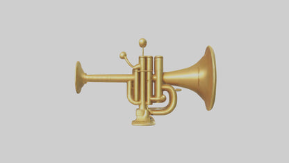 Cartoon Trumpet model 3D model