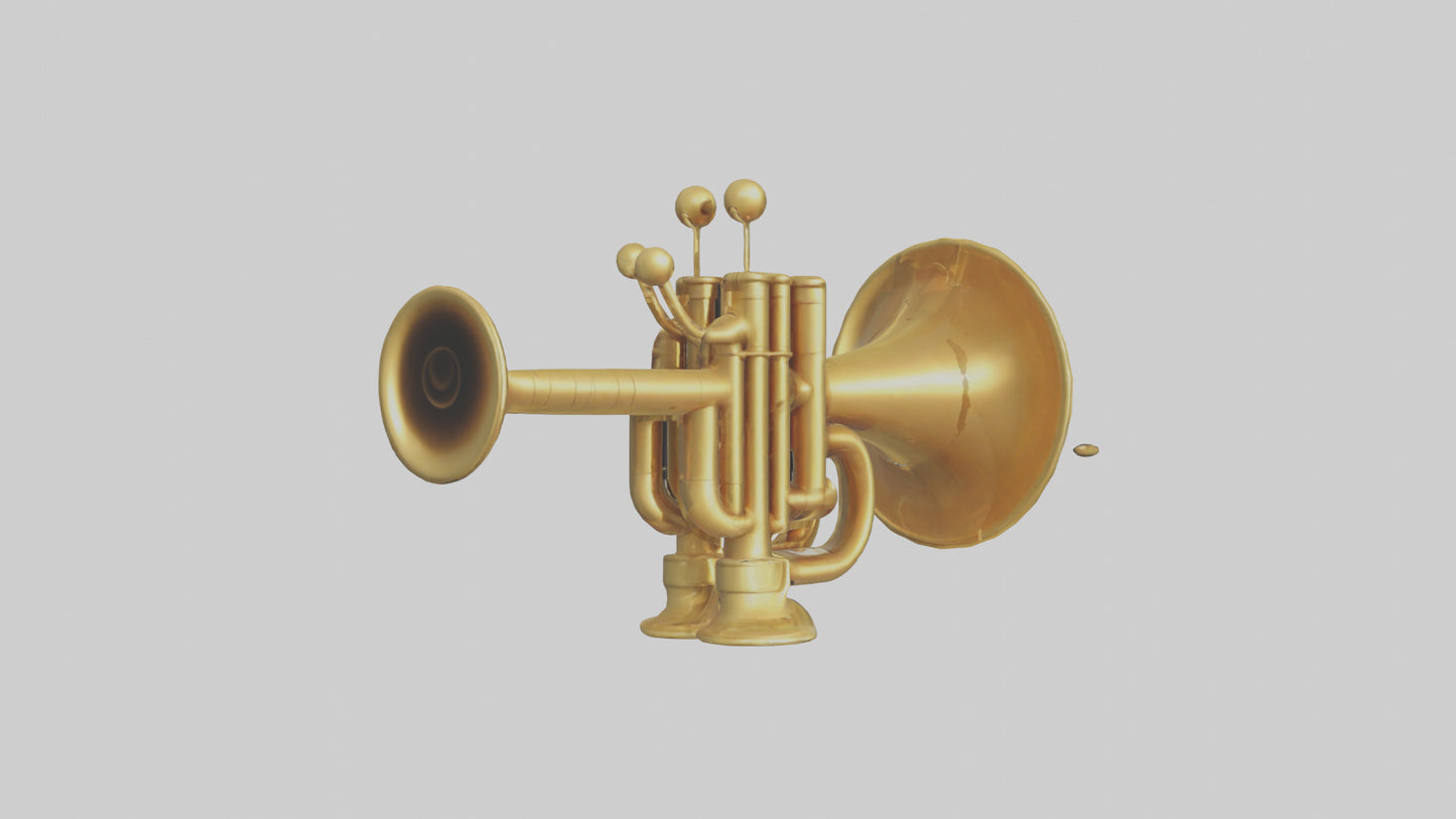 Cartoon Trumpet model 3D model