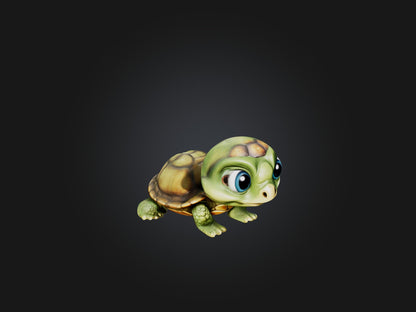 3D model Cartoon Turtle VR / AR / low-poly