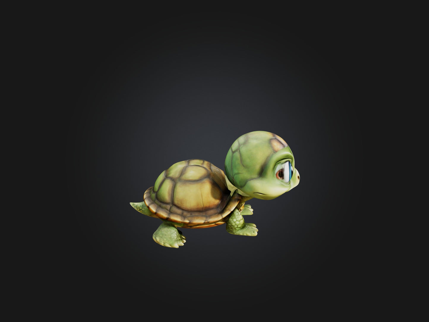 3D model Cartoon Turtle VR / AR / low-poly