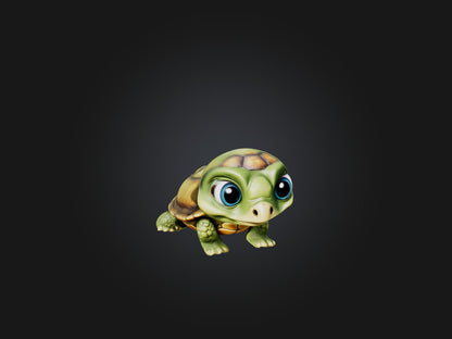 3D model Cartoon Turtle VR / AR / low-poly
