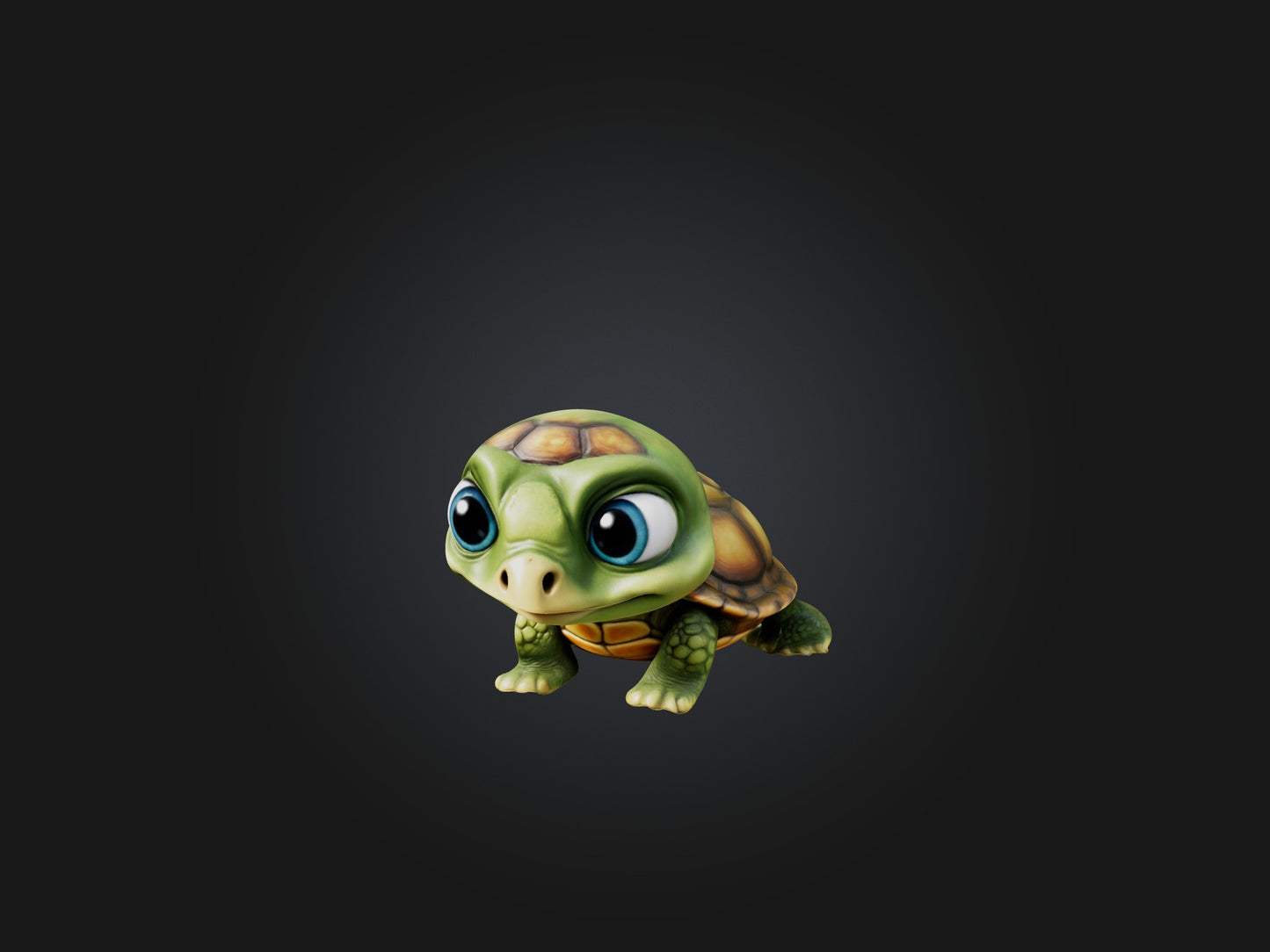 3D model Cartoon Turtle VR / AR / low-poly