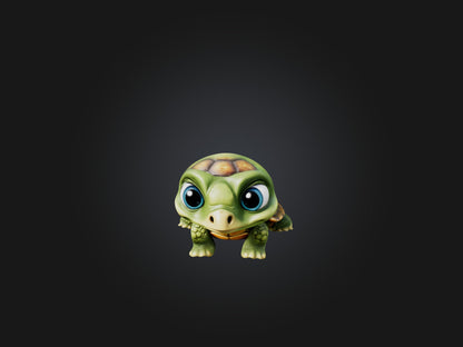 3D model Cartoon Turtle VR / AR / low-poly