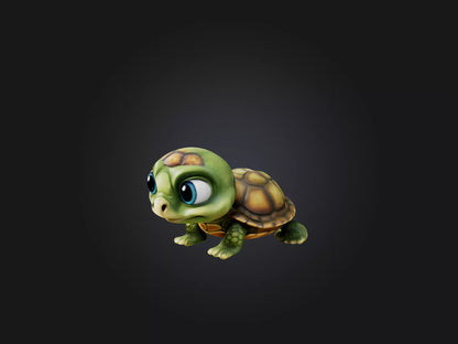 3D model Cartoon Turtle VR / AR / low-poly