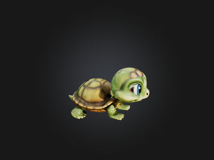 3D model Cartoon Turtle VR / AR / low-poly