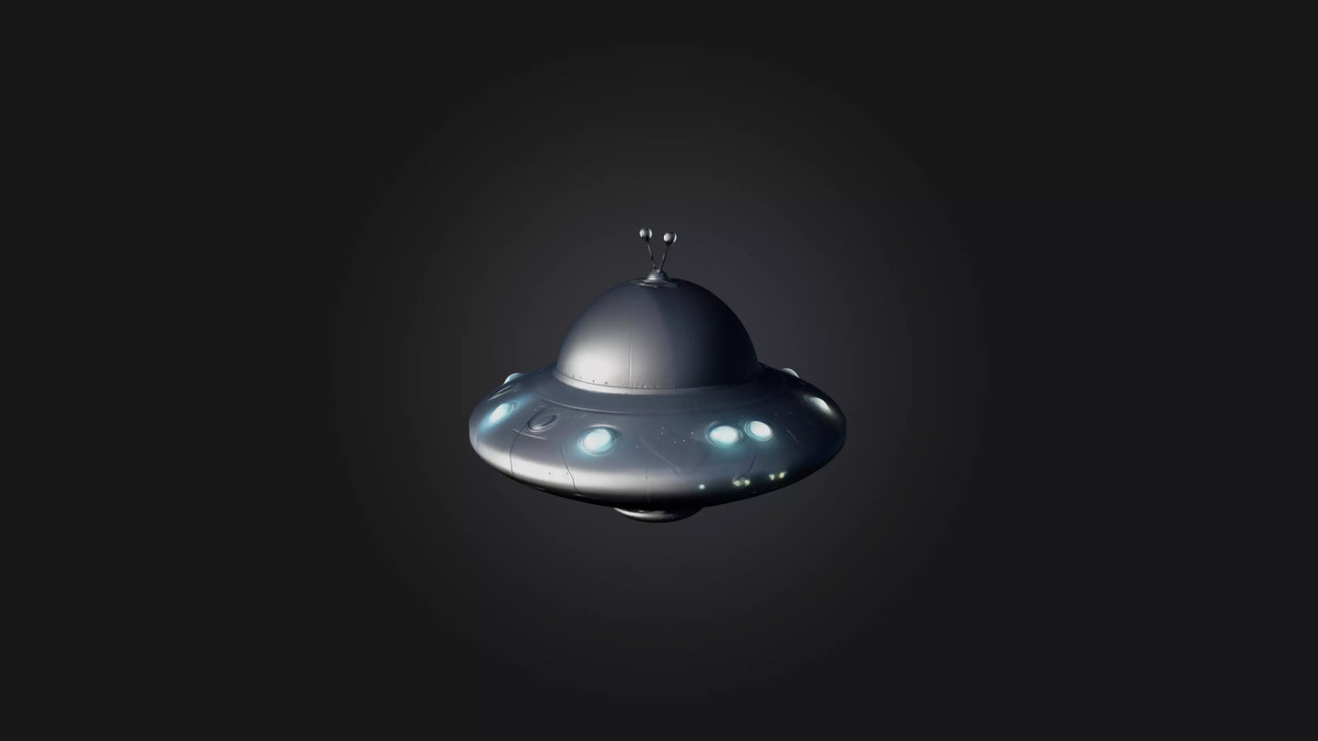 Cartoon UFO 3D model