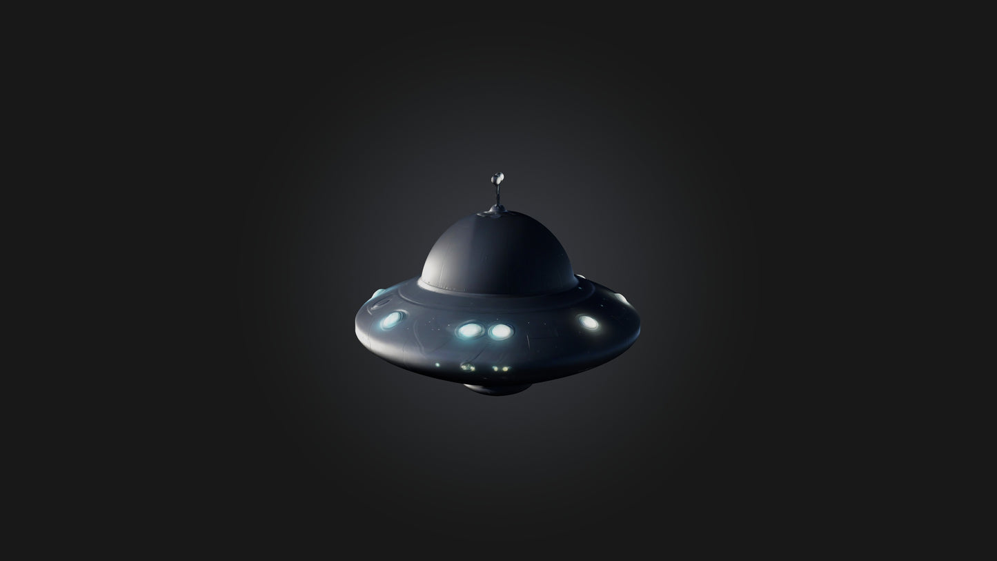 Cartoon UFO 3D model