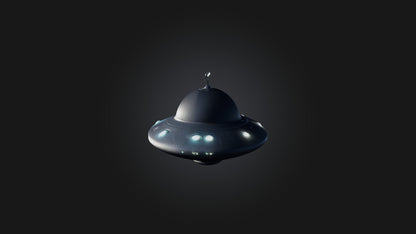 Cartoon UFO 3D model