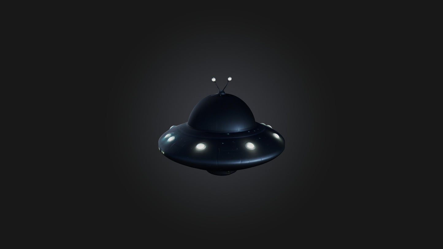 Cartoon UFO 3D model