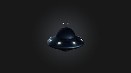 Cartoon UFO 3D model