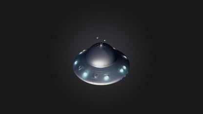 Cartoon UFO 3D model