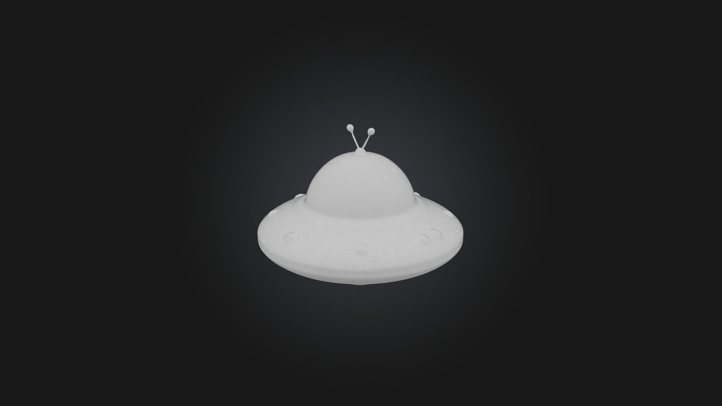 Cartoon UFO 3D model