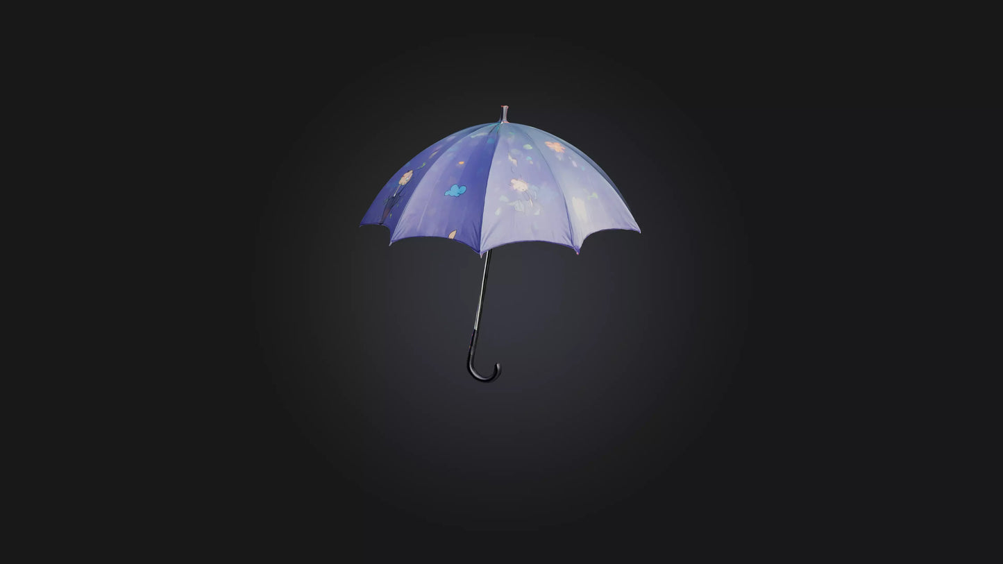 Cartoon Umbrella 3D model