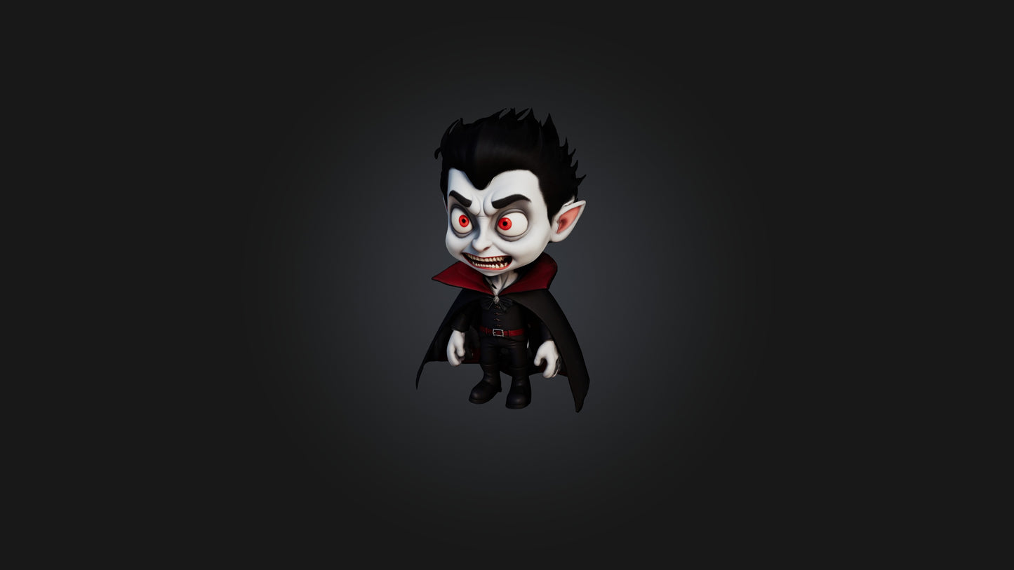 Cartoon Vampire 3D model