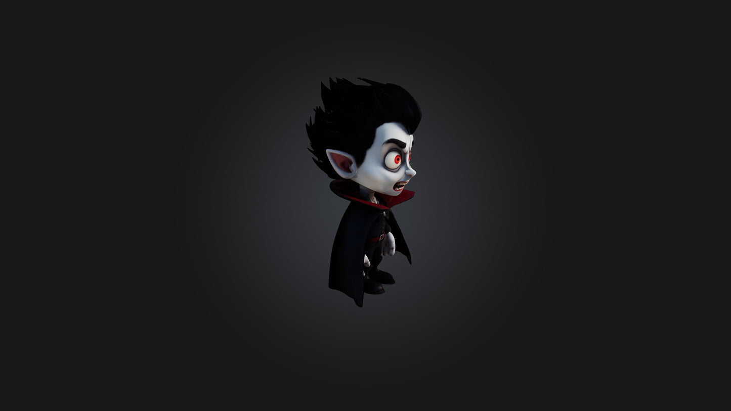 Cartoon Vampire 3D model