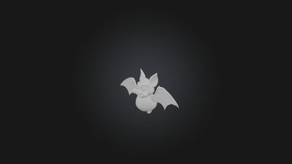 3D model Cartoon Vampire Bat VR / AR / low-poly