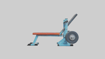 Cartoon Weight Bench model 3D model