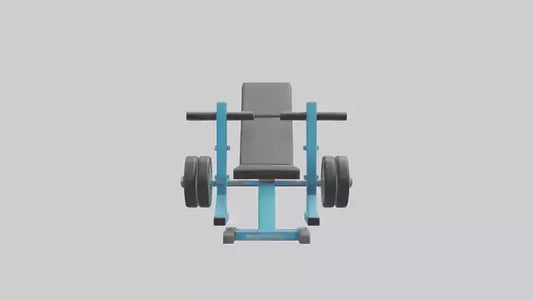 Cartoon Weight Bench model 3D model