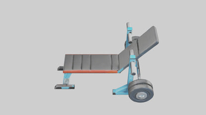 Cartoon Weight Bench model 3D model