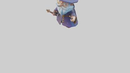 Cartoon Wizard model 3D model