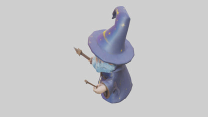 Cartoon Wizard model 3D model
