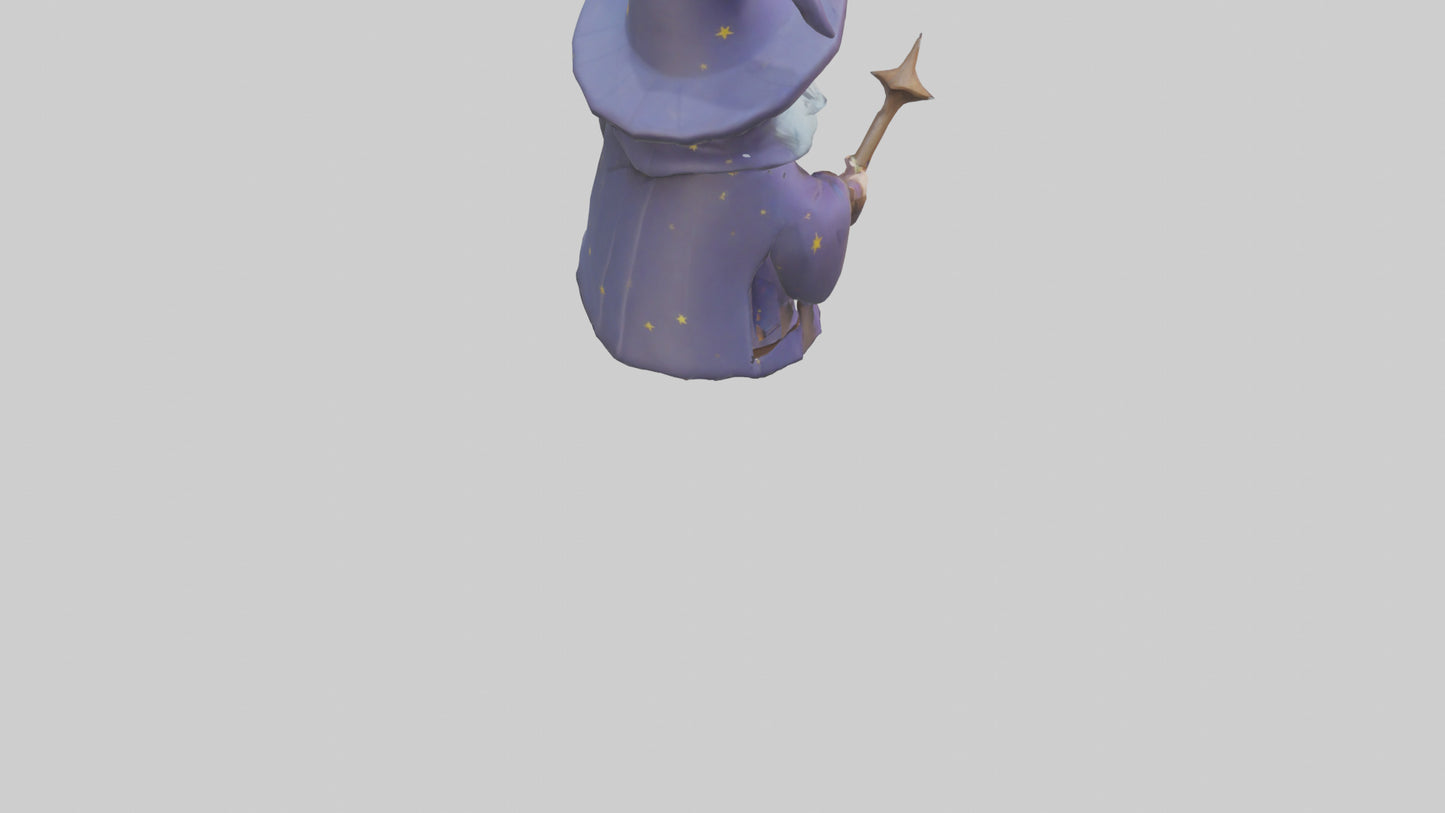 Cartoon Wizard model 3D model