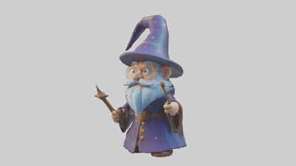 Cartoon Wizard model 3D model