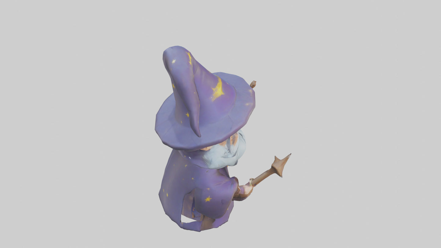 Cartoon Wizard model 3D model