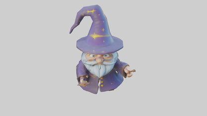 Cartoon Wizard model 3D model