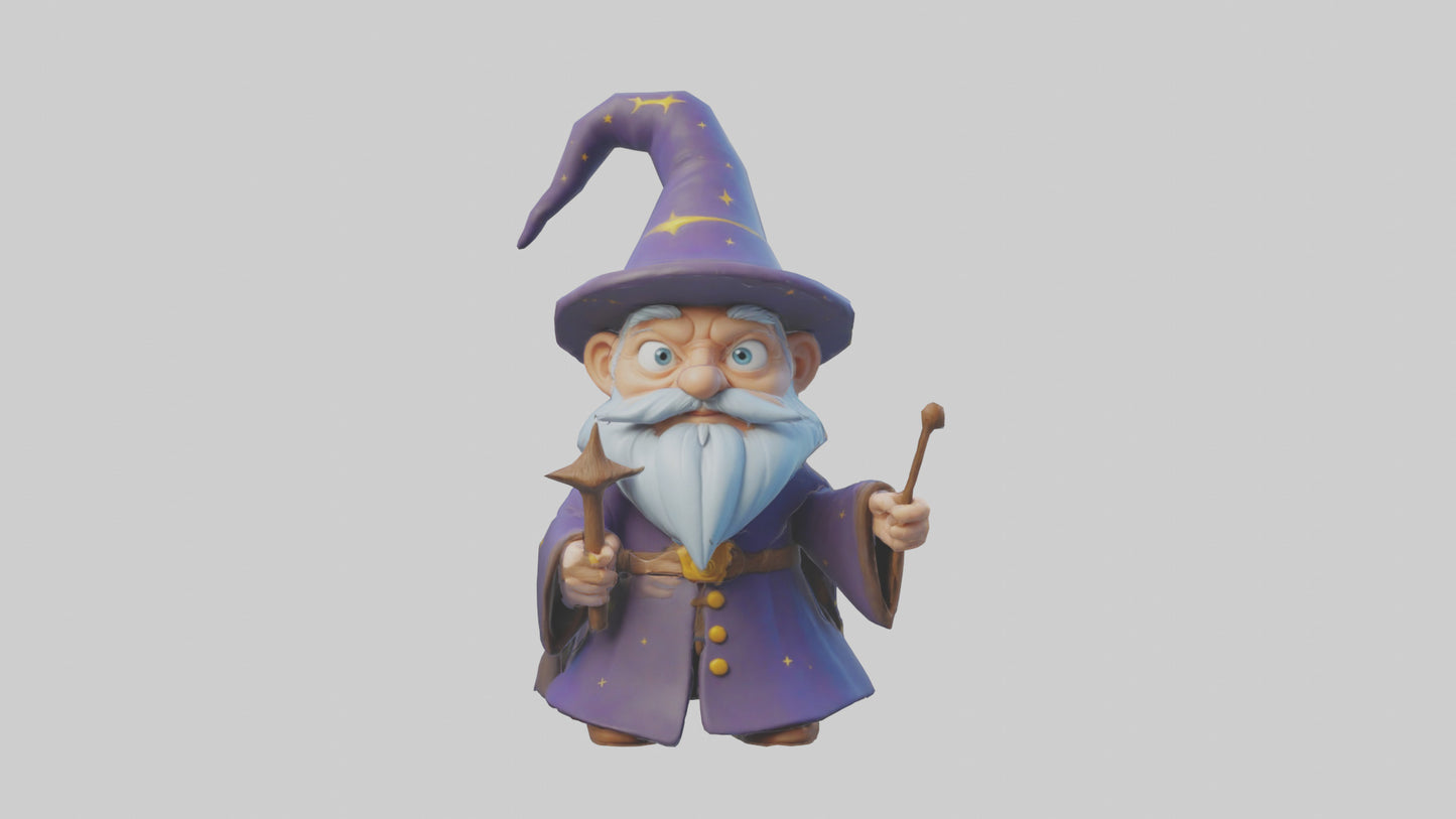 Cartoon Wizard model 3D model