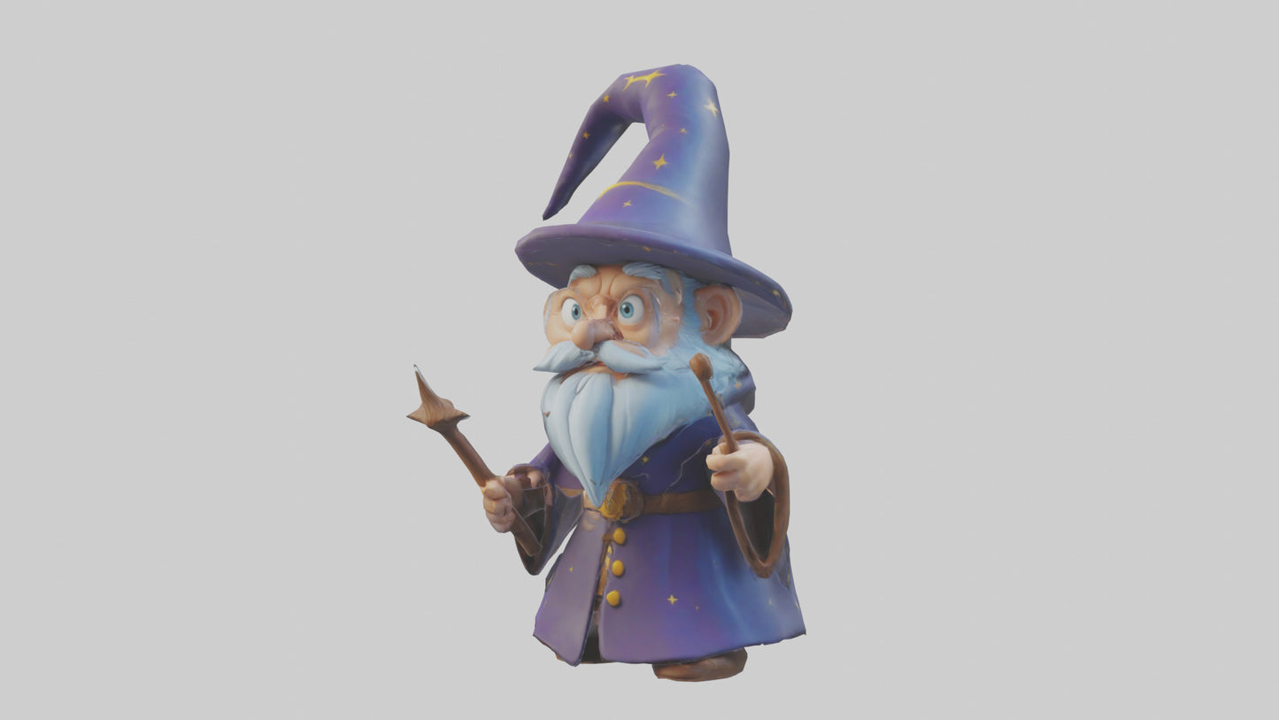 Cartoon Wizard model 3D model
