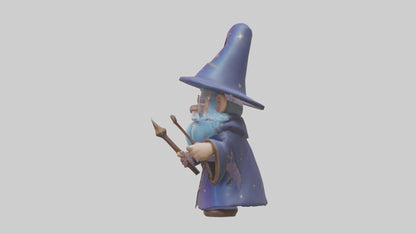 Cartoon Wizard model 3D model