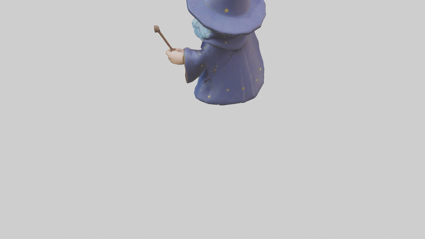 Cartoon Wizard model 3D model