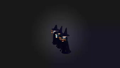 Cartoon Wizards 3D model