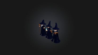Cartoon Wizards 3D model